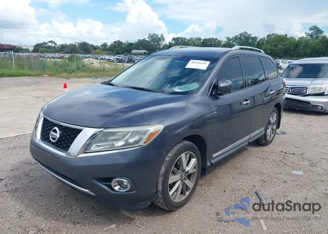 2013 Nissan Pathfinder Platinum z USA, uszkodzony, nr VIN 5N1AR2MN7DC648592